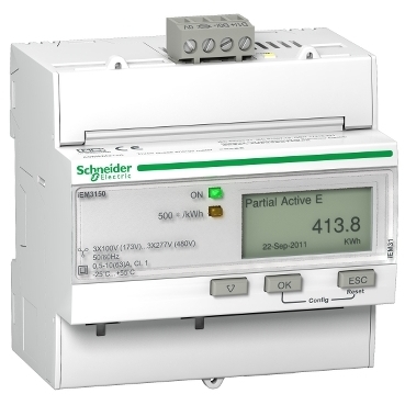 PowerLogic Licznik energii trójfazowy 63A kl 1 Modbus A9MEM3150