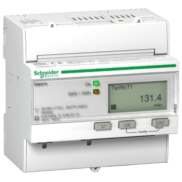 PowerLogic Licznik energii trójfazowy 5A kl 0,5S MID A9MEM3215