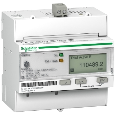 PowerLogic Licznik energii trójfazowy 63A kl 1 MID Lon A9MEM3175