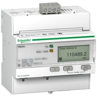 PowerLogic Licznik energii trójfazowy 5A kl 0,5S MID BACnet A9MEM3265