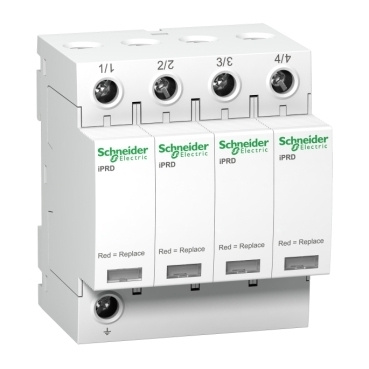iPRD8r modular surge arrester - 4P - IT - 460V - with remote transfert A9L08421