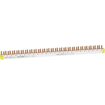 comb busbar bottom, Acti9, 3P+N balanced, 9 mm pitch, 24 modules, 80 A A9XPH724