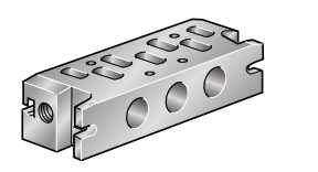 Płyta z portami dolnymi manifold DX1/ISO1 G1/4 ﻿P2N-AM512MB