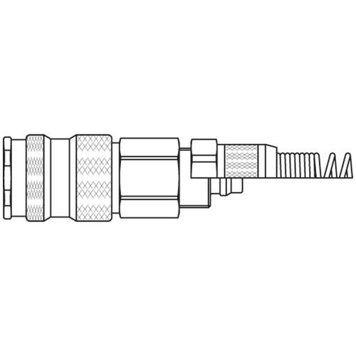 szybkozłącze żeńskie DN5,5 pod wąż Ø 9x12 mm 23KAKK12MPN
