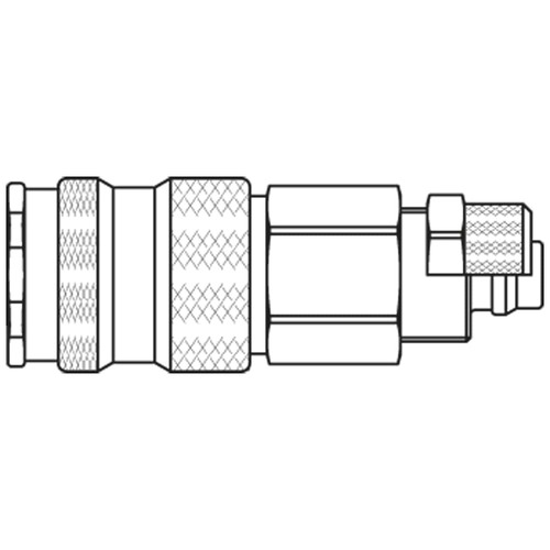 szybkozłącze żeńskie DN5,5 pod wąż Ø 8x10 mm 23KAKO10MPN