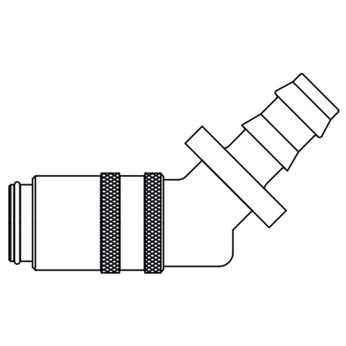 szybkozłącze DN6 pod wąż Ø 10 mm 10KBPH10MVX