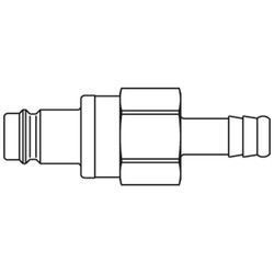 króciec szybkozłącza DN10 pod wąż Ø 10mm 27SBTF10MPN