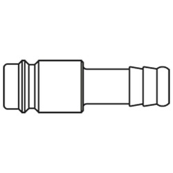 króciec szybkozłącza DN10 pod wąż Ø 19mm 27SFTF19EXX