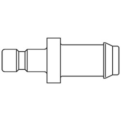 króciec szybkozłącza DN1,5 pod wąż Ø 2mm 02SFTF02MXN