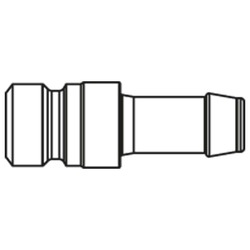 króciec szybkozłącza DN10 pod wąż Ø 19mm 1800SFTF19SXZ