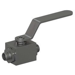 Zawór kulowy 2-drogowy DN10 EO 24° stożek Ø zew rury 12mm stal nierdzewna KH12L71X