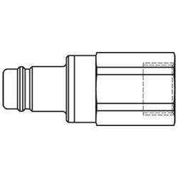 nypel króciec szybkozłacza DN15 gwint wewnętrzny G1  38SBIW33MPX