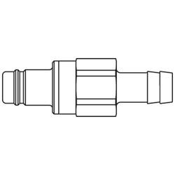 nypel króciec szybkozłacza DN15 pod wąż Ø16 mm 38SBTF16MPN