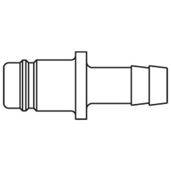 nypel króciec szybkozłacza DN15 pod wąż Ø25  mm 38SFTF25MXX
