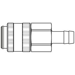 szybkozłącze DN19 pod wąż Ø19  mm 39KLTF19MPN