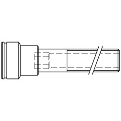 nypel przedłużony DN8 gwint zewnętrzny G1/4 608VN1315MXN