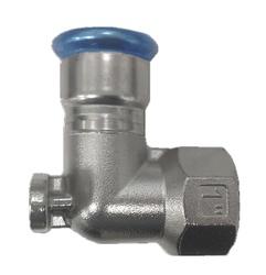złącze kątowe 90° z nastawną nakrętką gwint wewnętrzny AISI 304 ⌀22 G1/2 542 68 0100 02