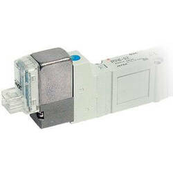 Elektrozawór bistabilny SMC seria SY3000 5/3' 24V DC 6 mm przyłacza w korpusie szyna SY3360-5LOU-C6-Q