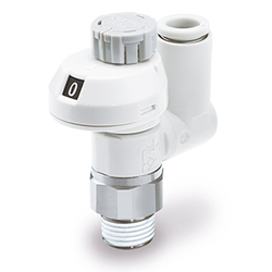 Zawór zwrotno dławiący uniwersalny 8 mm R1/4 AS2301FS1-02-08S