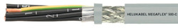 Przewód elastyczny 300/500V MEGAFLEX 500-C 2X0,5 mm2 szary bezhalogenowy, ekran. 13500