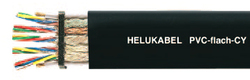 300/500V, emv PVC-PŁASKI-CY 12G1,5 mm2 płaski, żyły kolorowe, ekran. 27093