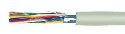 Kabel telekomunikacyjny 300V J-Y(ST)Y LG 2X2X0,8 mm2 płomienioodp. ekran. szary 33018