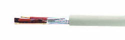 Kabel instalacyjny bezh. 300V J-H(ST)H 2X2X0,8 mm2 płomienioodp. ekran. szary 34061