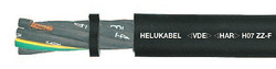 Przewód gumowy 450/750v H07ZZ-F 12G2,5 mm2 sieciowany, bezh. czarny 37250
