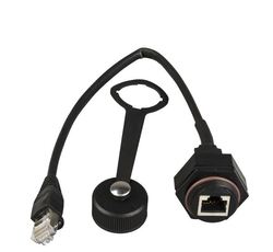 Altivar Kabel łączeniowy dla magistrali Modbus i CANopen, Złącze RJ45, 0.3 m długości, Gniazdo RJ45, IP 55 VW3A01500