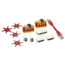 Double drive connectors and Sercos cable for Lexium 62 single drive - 0.09 m VW3E6002