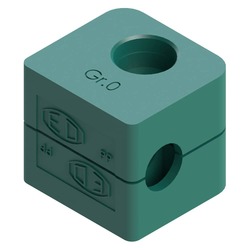 Zacisk (1 szt. - 2 części) Ø rury 6 mm Polypropylene RAP006X