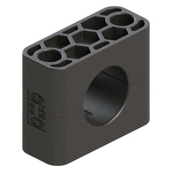 Zacisk (1 szt. - 2 części) Ø rury 9.5 mm Guma RAVG109.5X