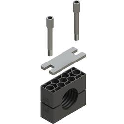 Uchwyt zestaw 5 (zacisk, płyta zamykająca, śruba do przedłużenia) Ø rury 26.9 mm Polyamid 6 RCN5-226.9