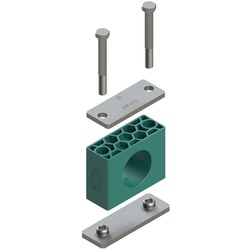 Zacisk (1 szt. - 2 części) Ø rury 97 mm Polypropylene RCPG697X