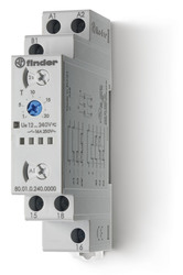 Modułowy przekaźnik czasowy serii 80 12-240V AC/DC 16A 1P 80.01.0.240.0000