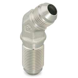 Złączka kolankowa 45° grodziowa Ø zew rury 8mm 5/16'' gwint 1/2-20 Stal 5 WNTX-WLN-S