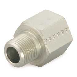 Adapter prosty z gwintem zewnętrznym i wewnętrznym 1/4-19 na 9/16-18 korpus Stal 1/4-6F3HG5S