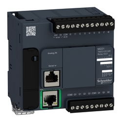 Sterownik PLC M221 16I/O Kompakt 9we/7wy przekaźnikowe /2xAI 0-10V/ Ethernet/ zasilanie 230VAC TM221CE16R