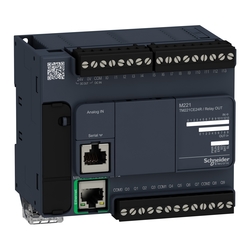 Sterownik PLC M221 24I/O Kompakt 9we/7wy przekaźnikowe /2xAI 0-10V/ Ethernet/ zasilanie 230VAC TM221CE24R