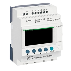 Przekaźnik Zelio Logic 6 wejść 4 wyjścia tranzystor LCD RTC 24VDC SR3B102BD