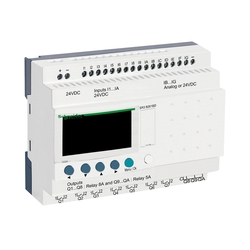 Przekaźnik Zelio Logic 16 wejść 10 wyjść LCD RTC 24VDC SR3B261BD