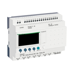 Przekaźnik Zelio Logic 16 wejść 10 wyjść LCD RTC 12VAC SR3B261JD