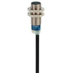 Czujnik indukcyjny M12 NO zasięg 4 mm zasilanie 24 - 230V AC - DC przewód 2 m XS612B1MAL2