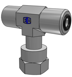 Złączka trójnikowa symetryczna z nakrętką obrotową Ø zew rury 35mm 1 1/2'' gwint 2-12 2-12 24 S6LO-S