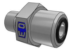 Przyłączka prosta Ø zew rury 22mm 1'' gwint M27×2 1 7/16-12 16M27F87OMLOSS
