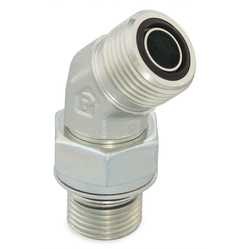 Przyłączka kolankowa 45° Ø zew rury 12mm 1/2'' gwint M18×1.5 13/16-16 8M18V87OMLOS