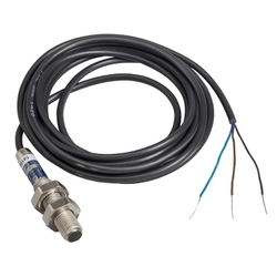 Czujnik fotoelektryczny M8 PNP NO zasięg 2 m zasilanie 12 - 24V DC przewód 2 m XUAH0214