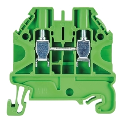 Złącze przelotowe 4mm2 śrubowe zielone WT 4 GN 58.504.0055.7