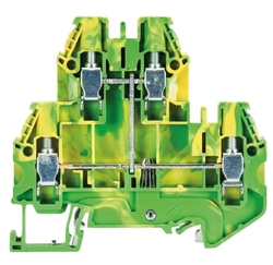 Złącze piętrowe PE 4mm2 śrubowe żółto-zielone WT 4 E PE 58.504.9255.0