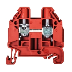 Złącze przelotowe 10mm2 śrubowe czerwone WT 10 RT 58.510.0055.5